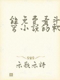 能免费看斗破苍穹小说的软件