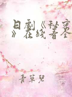 日剧《秘密之吻》在线看全集高清