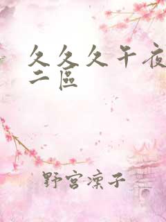 久久久午夜一区二区