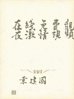 在线免费观看午夜激情视频网