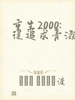 重生2000:从追求青涩校花同桌开始txt