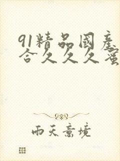 91精品国产综合久久久蜜臀99