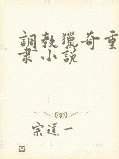 调教猎奇重口奴隶小说