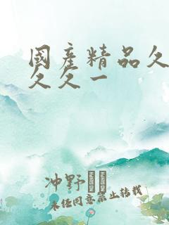 国产精品久久久久久一