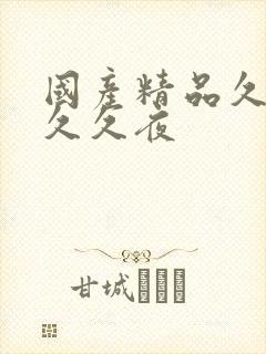 国产精品久久久久久夜