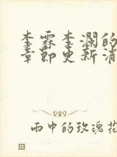 李霖李澜的最新章节更新消息