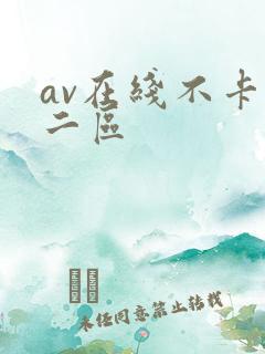 av在线不卡v二区