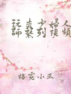 玩爽少妇人妻老师系列视频