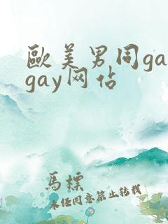 欧美男同gaygay网站