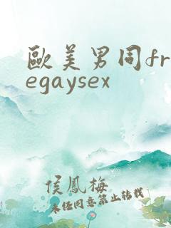 欧美男同freegaysex