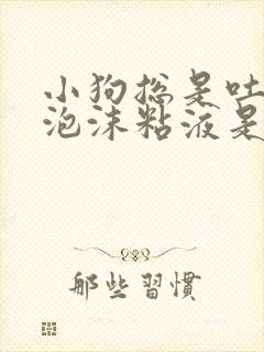 小狗总是吐白色泡沫粘液是怎么回事