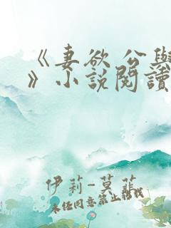 《妻欲 公与媳》小说阅读