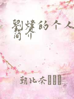 刘炜的个人资料简介