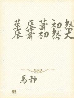 叶辰萧初然 叶辰萧初然大结局