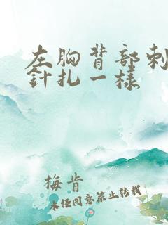 左胸背部刺痛感针扎一样