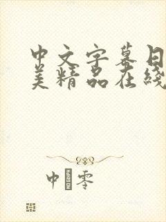 中文字幕日韩欧美精品在线观看