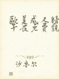 欧美成人精品色午夜免费观看