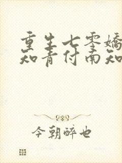 重生七零娇娇女知青付南知