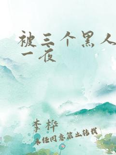 被三个黑人操了一夜