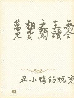 万相之王无弹窗免费阅读全文