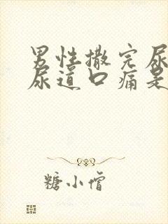 男性撒完尿之后尿道口痛是什么原因