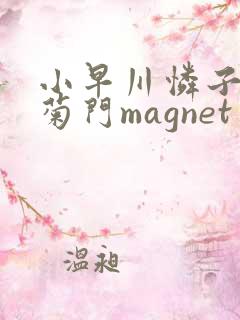 小早川怜子绝顶菊门magnet