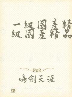 一级国产精品一级国产精品片