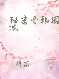 秘密爱韩国未删减