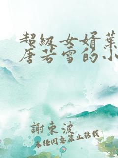 超级女婿叶凡和唐若雪的小说