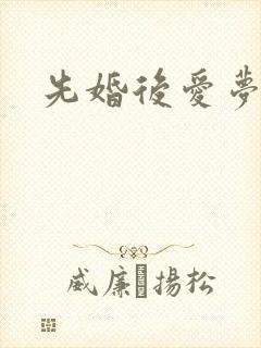 先婚后爱梦筱二