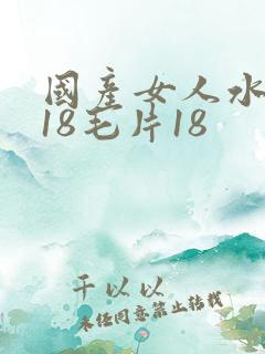 国产女人水真多18毛片18