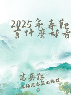 2025年春节有什么好看的电影