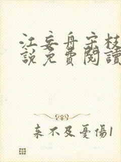 江妄舟宋枝雪小说免费阅读全文