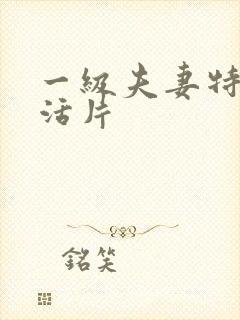 一级夫妻特黄生活片