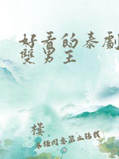 好看的泰剧推荐双男主