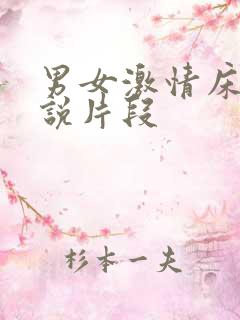 男女激情床戏小说片段