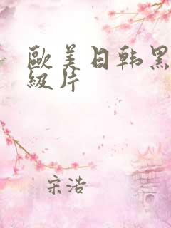 欧美日韩黑人一级片