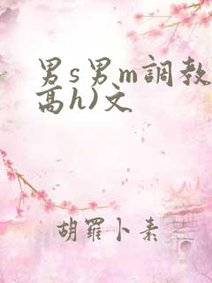 男s男m调教(高h)文