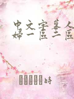 中文字幕人妻少妇一区二区