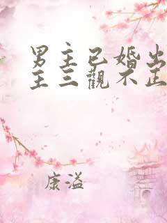 男主已婚出轨女主三观不正