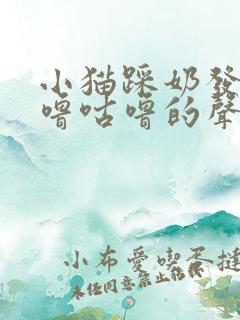 小猫踩奶发出咕噜咕噜的声音