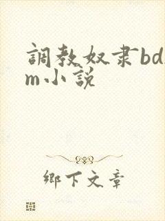 调教奴隶bdsm小说