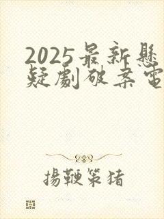 2025最新悬疑剧破案电视剧免费观看