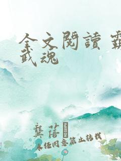 全文阅读 霸天武魂