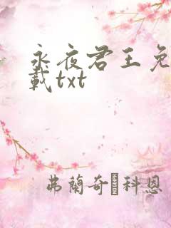 永夜君王免费下载txt