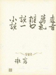 小说推荐爽文小说一口气看完