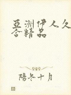 亚洲伊人久久综合精品