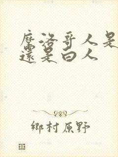 摩洛哥人是黑人还是白人