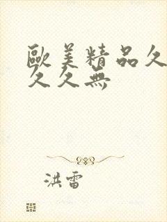 欧美精品久久久久久无