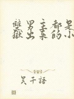 双男主都是从监狱出来的小说推荐完结